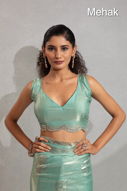 Design 1243A To 1243D Mehak Satin Silk Sarees Supplier Ahmedabad