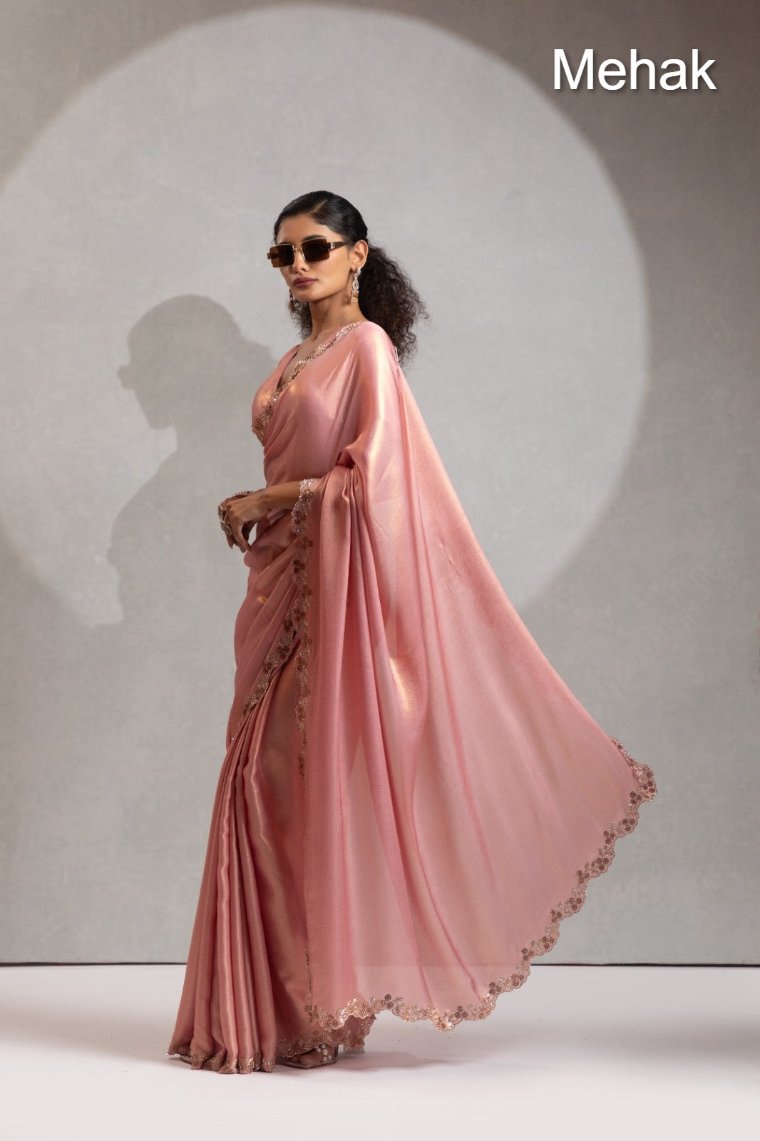 Design 1247A To 1247E Mehak Georgette Sarees Manufacturer Ahmedabad