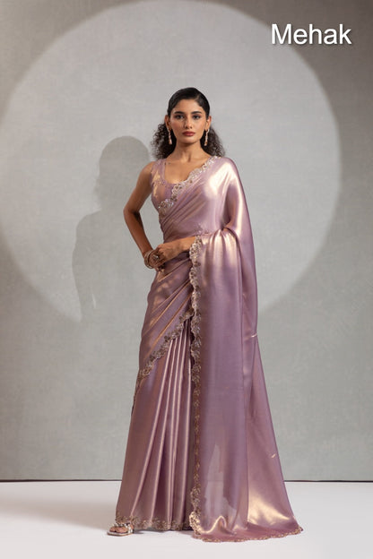 Design 1247A To 1247E Mehak Georgette Sarees Manufacturer Ahmedabad