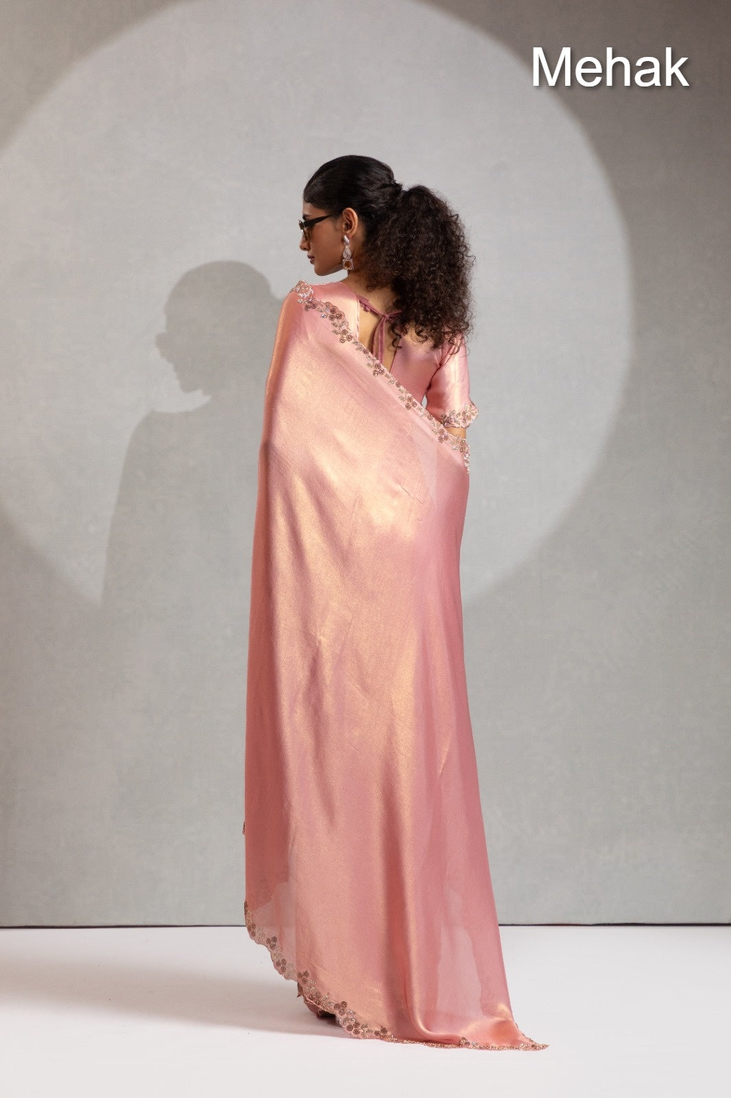 Design 1247A To 1247E Mehak Georgette Sarees Manufacturer Ahmedabad