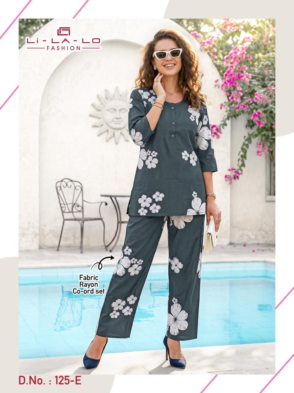 Design 125 Lichi Reyon Co Ord Set Manufacturer Ahmedabad