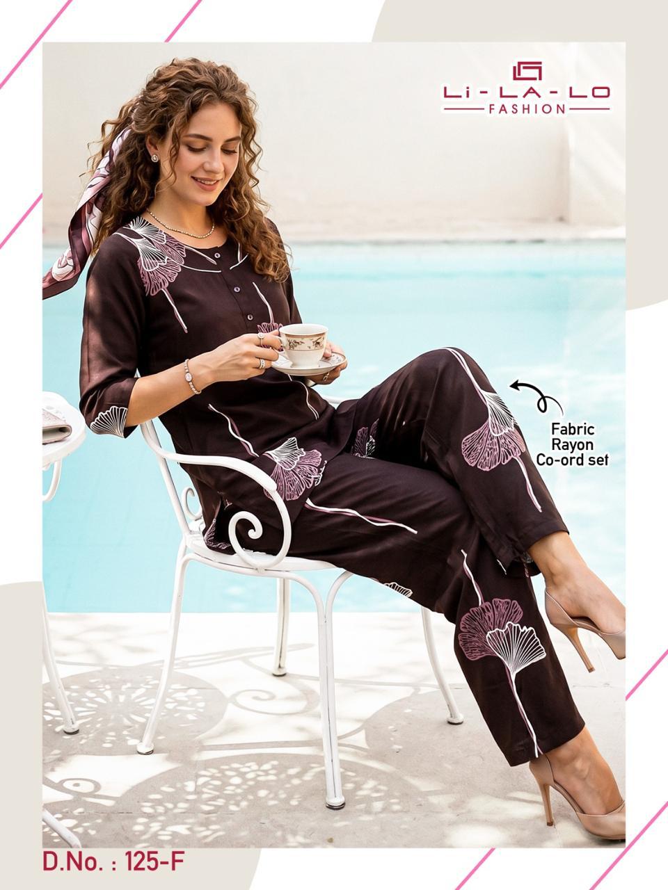 Design 125 Lichi Reyon Co Ord Set Manufacturer Ahmedabad