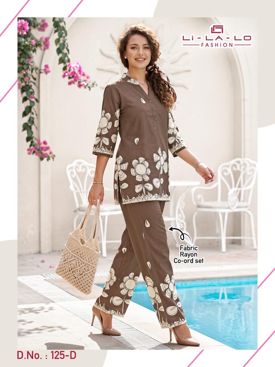 Design 125 Lichi Reyon Co Ord Set Manufacturer Ahmedabad