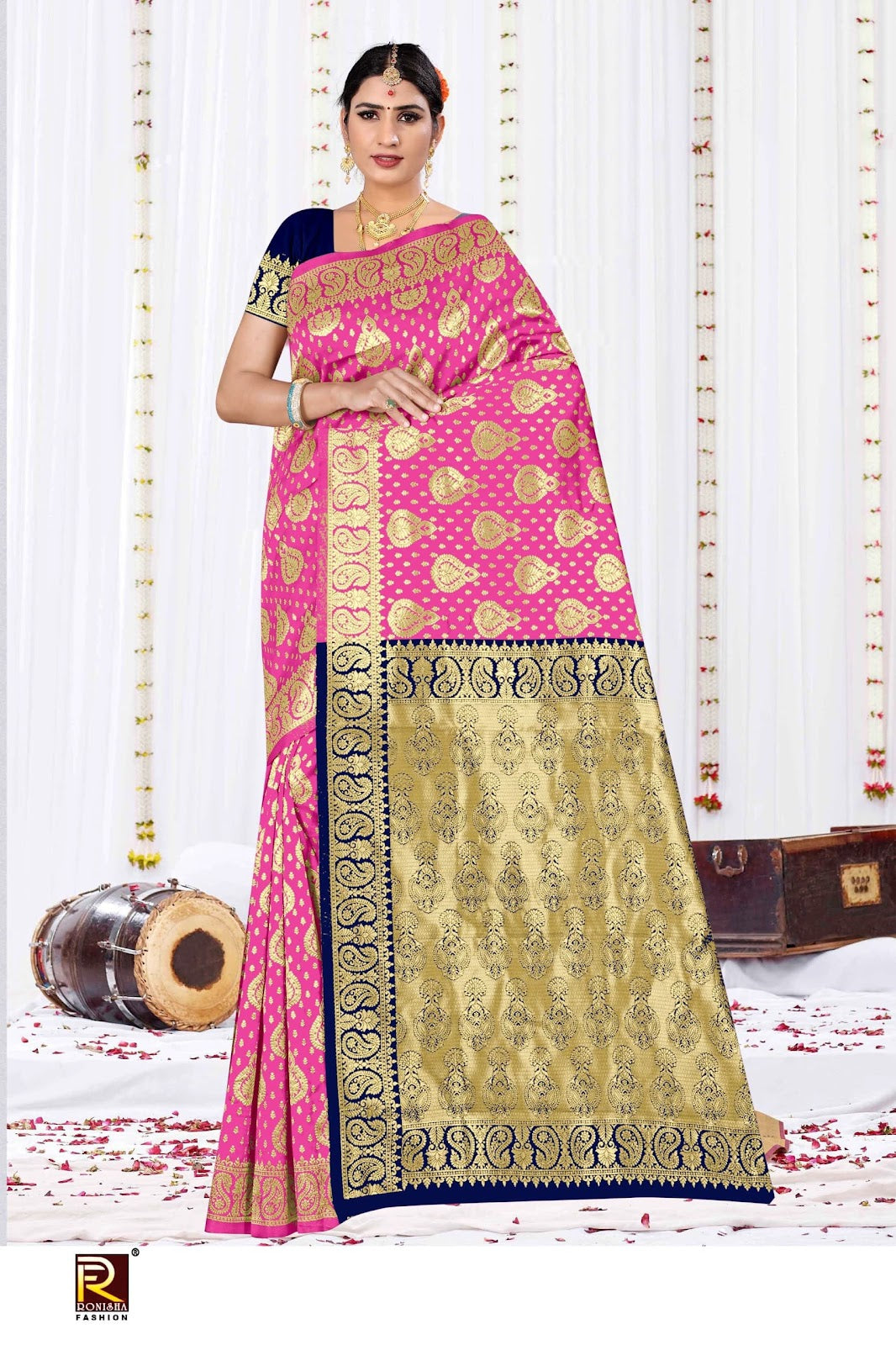 Design 125 Ronisha Banarasi Sarees Wholesale Price