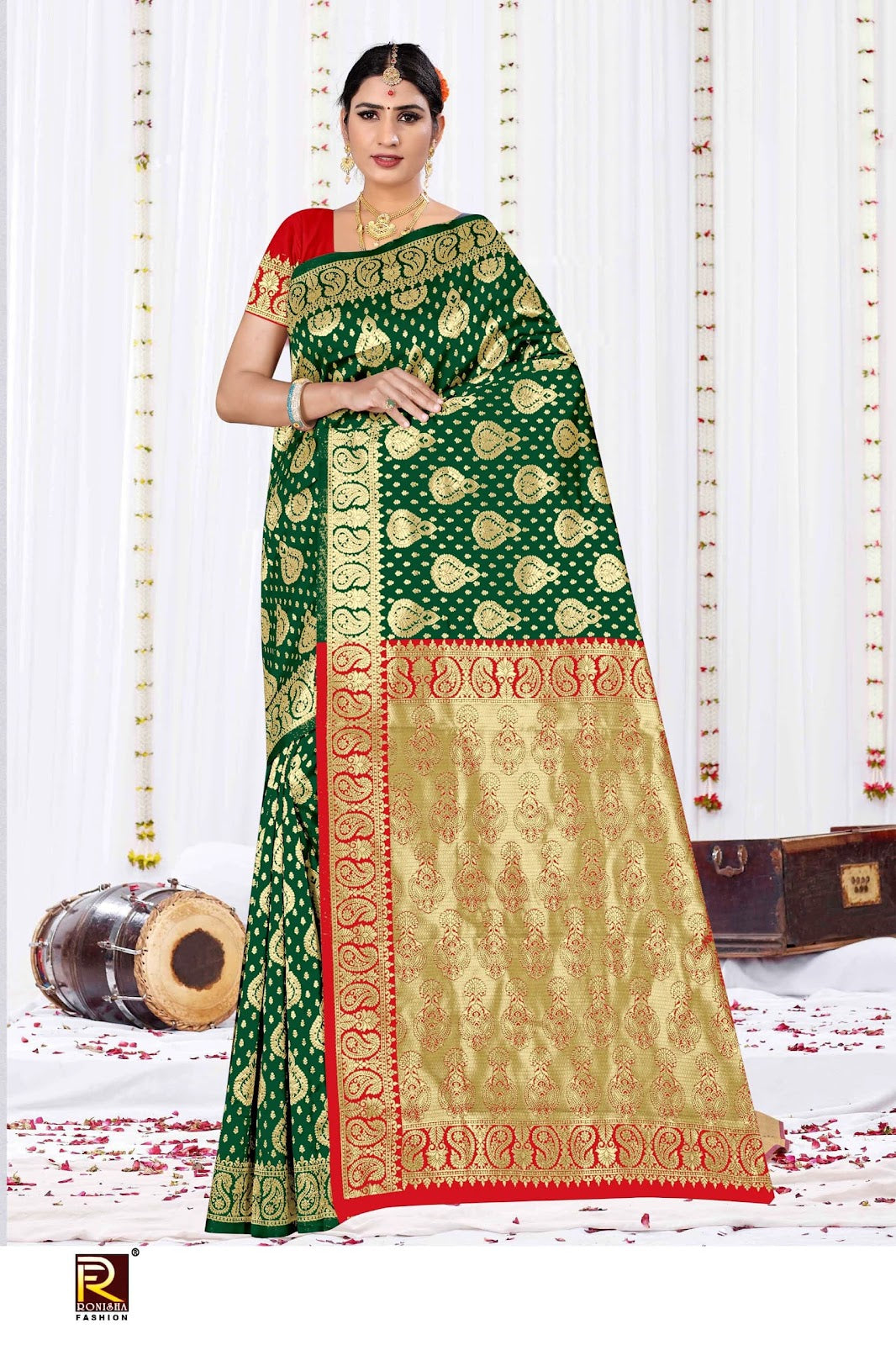 Design 125 Ronisha Banarasi Sarees Wholesale Price