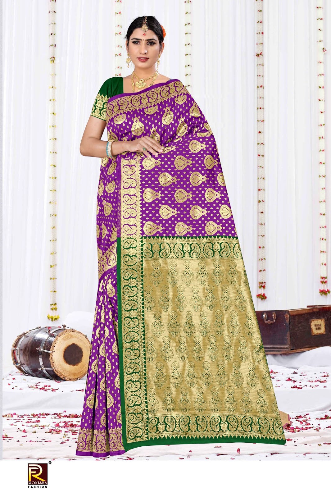 Design 125 Ronisha Banarasi Sarees Wholesale Price
