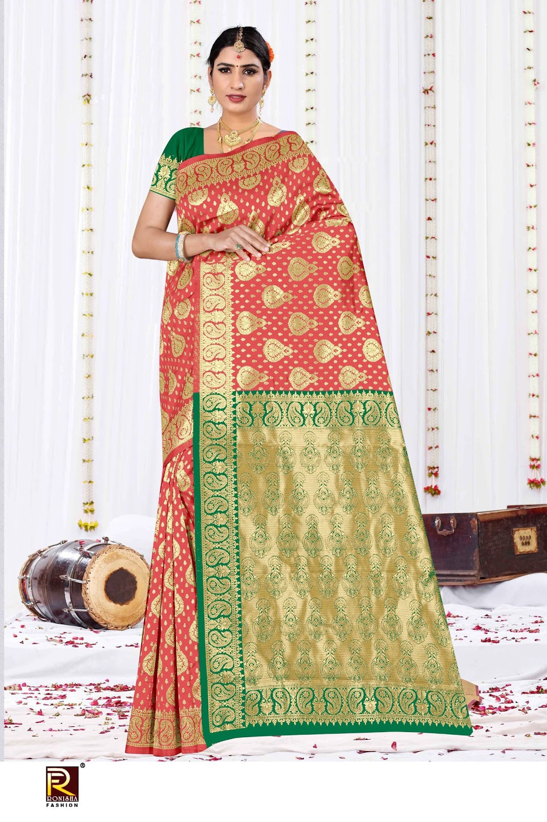 Design 125 Ronisha Banarasi Sarees Wholesale Price