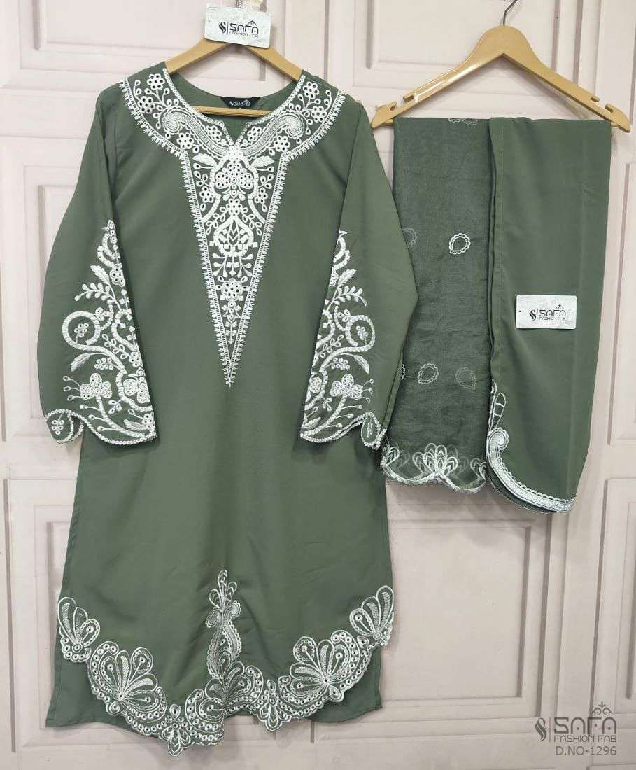 Design 1296 Safa Fashion Fab Soft Pakistani Readymade Suits Wholesale Price