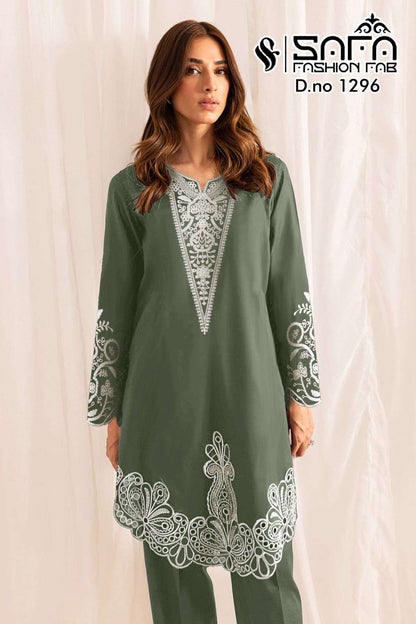 Design 1296 Safa Fashion Fab Soft Pakistani Readymade Suits Wholesale Price