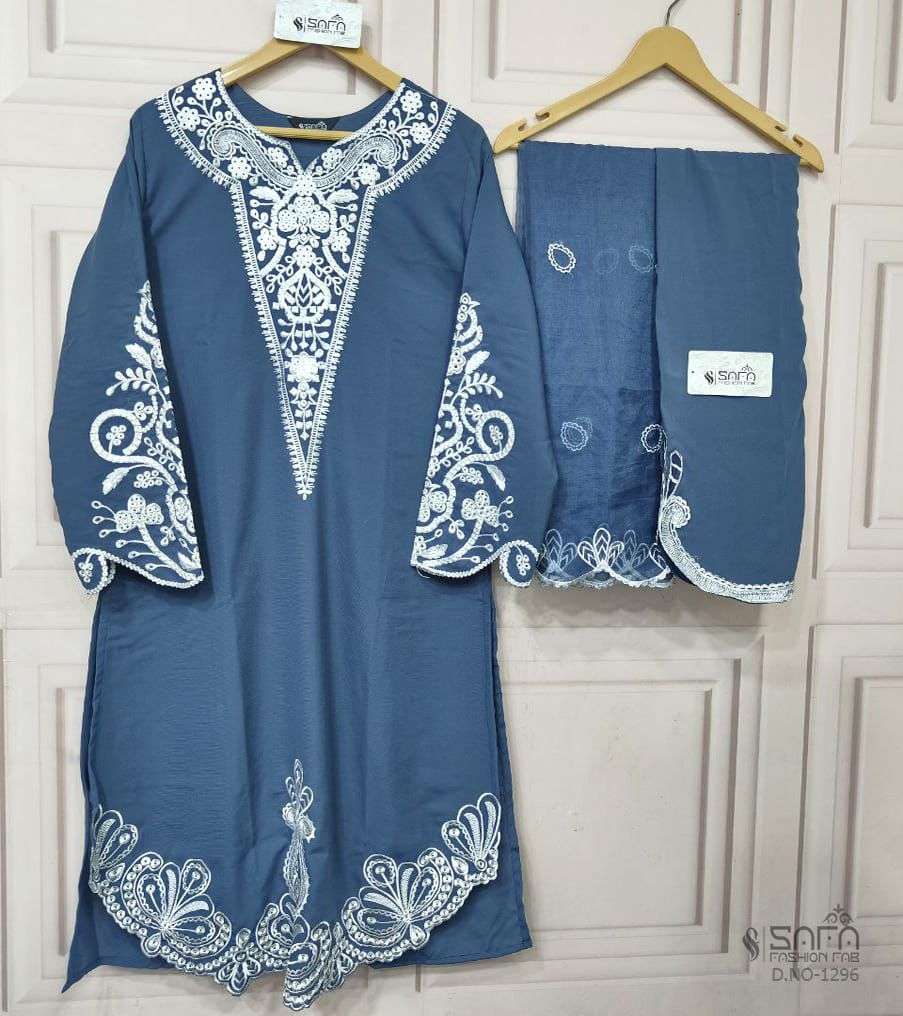 Design 1296 Safa Fashion Fab Soft Pakistani Readymade Suits Wholesale Price