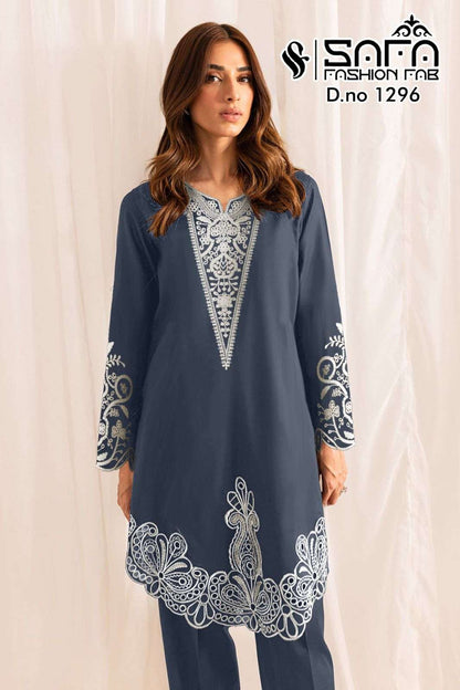 Design 1296 Safa Fashion Fab Soft Pakistani Readymade Suits Wholesale Price