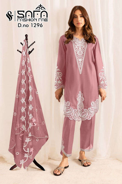 Design 1296 Safa Fashion Fab Soft Pakistani Readymade Suits Wholesale Price