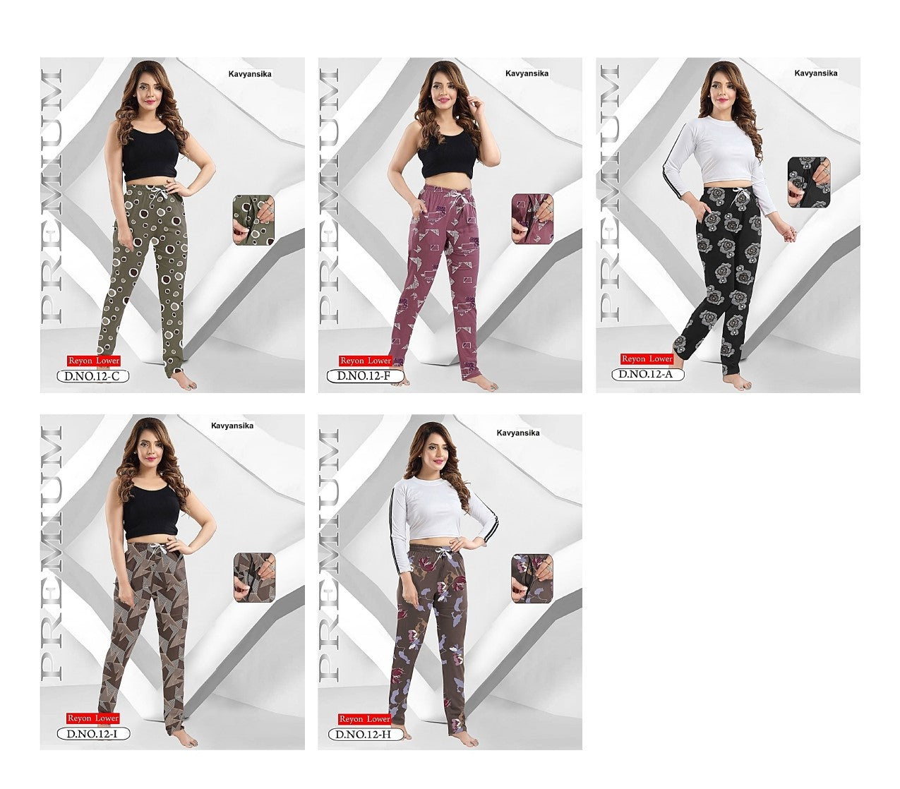 Design 12 Kavyansika Rayon 22Kg Women Night Lower Wholesaler Gujarat