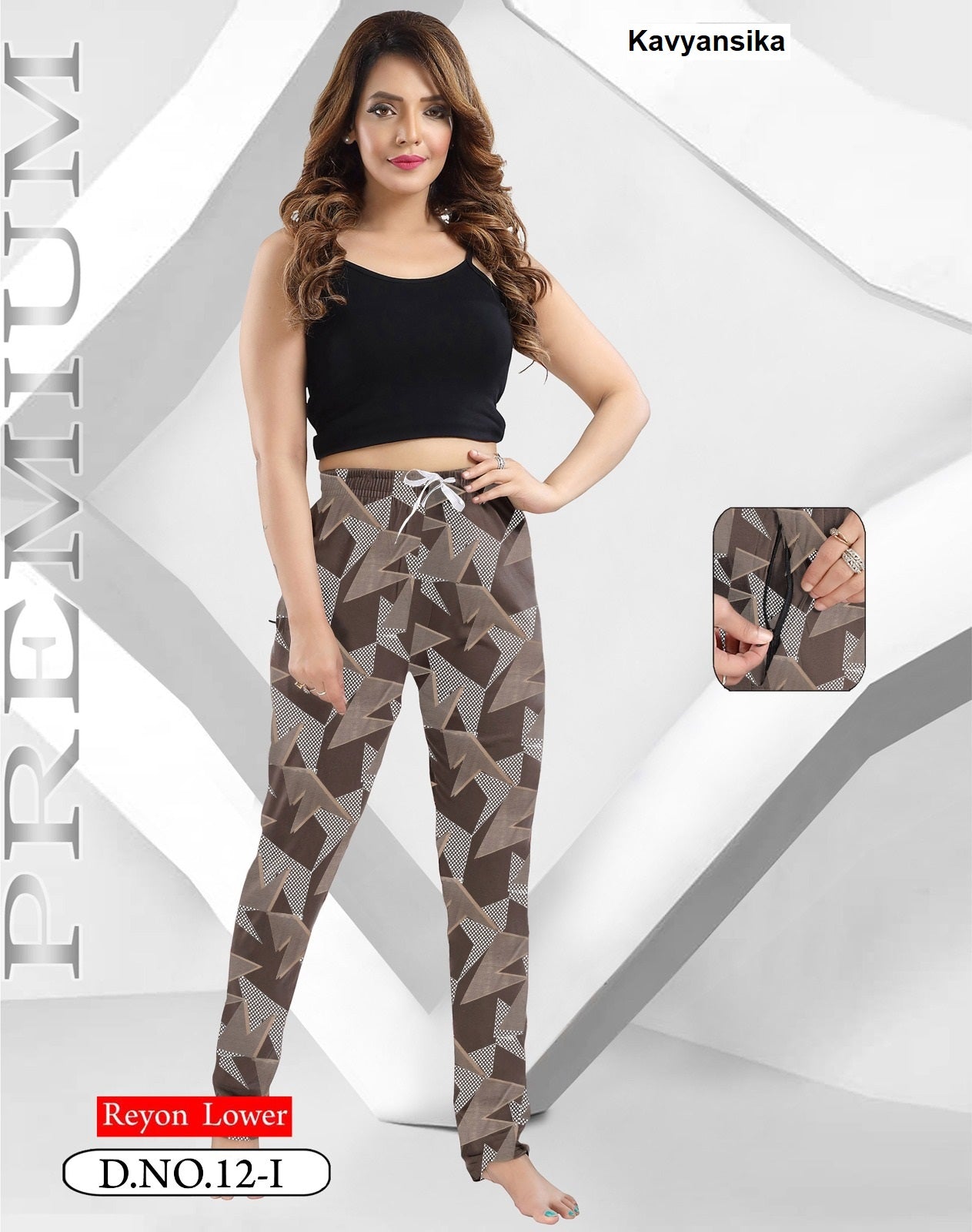 Design 12 Kavyansika Rayon 22Kg Women Night Lower Wholesaler Gujarat