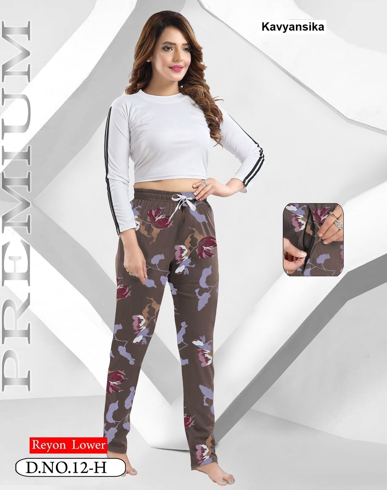 Design 12 Kavyansika Rayon 22Kg Women Night Lower Wholesaler Gujarat