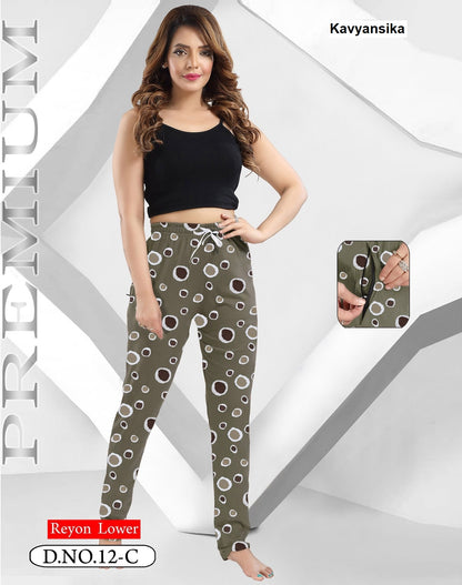 Design 12 Kavyansika Rayon 22Kg Women Night Lower Wholesaler Gujarat