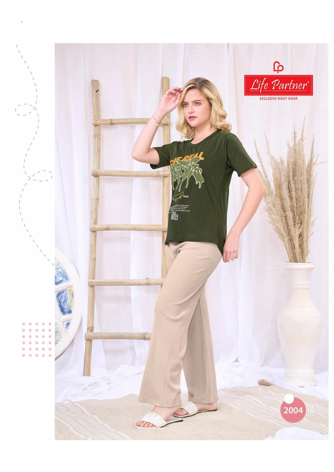 Design 12 Relax Life Partner Fancy Women Tshirt Supplier Gujarat