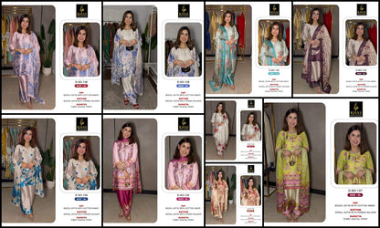 Design 130 To 139 Khas Modal Satin Pakistani Readymade Suits Wholesaler