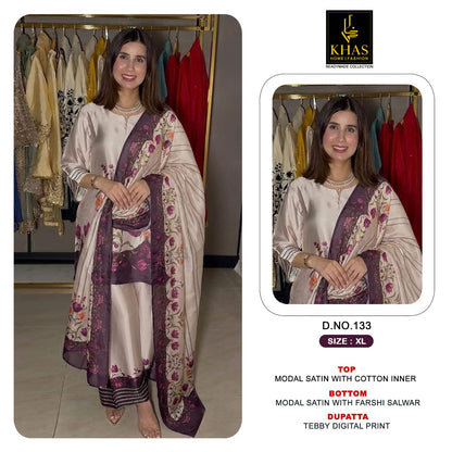 Design 130 To 139 Khas Modal Satin Pakistani Readymade Suits Wholesaler