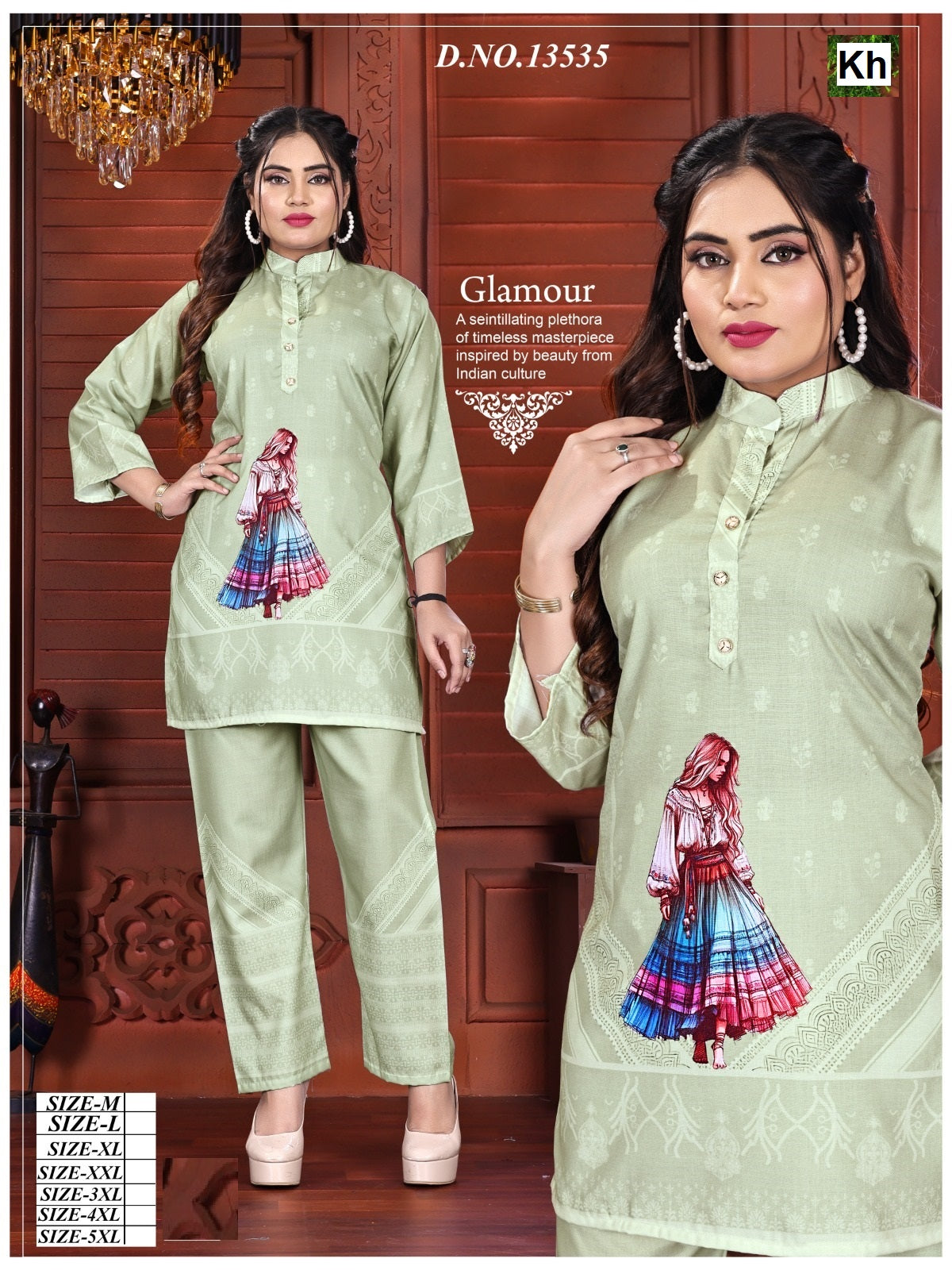 Design 13535-13536 Kh Cotton Co Ord Set Manufacturer Gujarat