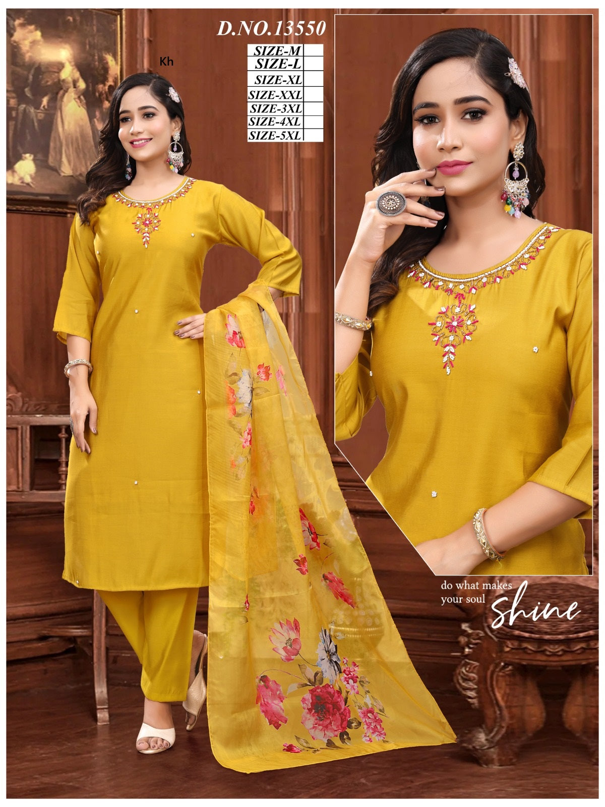 Design 13550 Kh Roman Silk Readymade Pant Style Suits Manufacturer