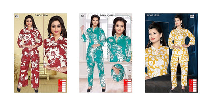 Design 13699-13701 Kh Reyon Co Ord Set Wholesaler
