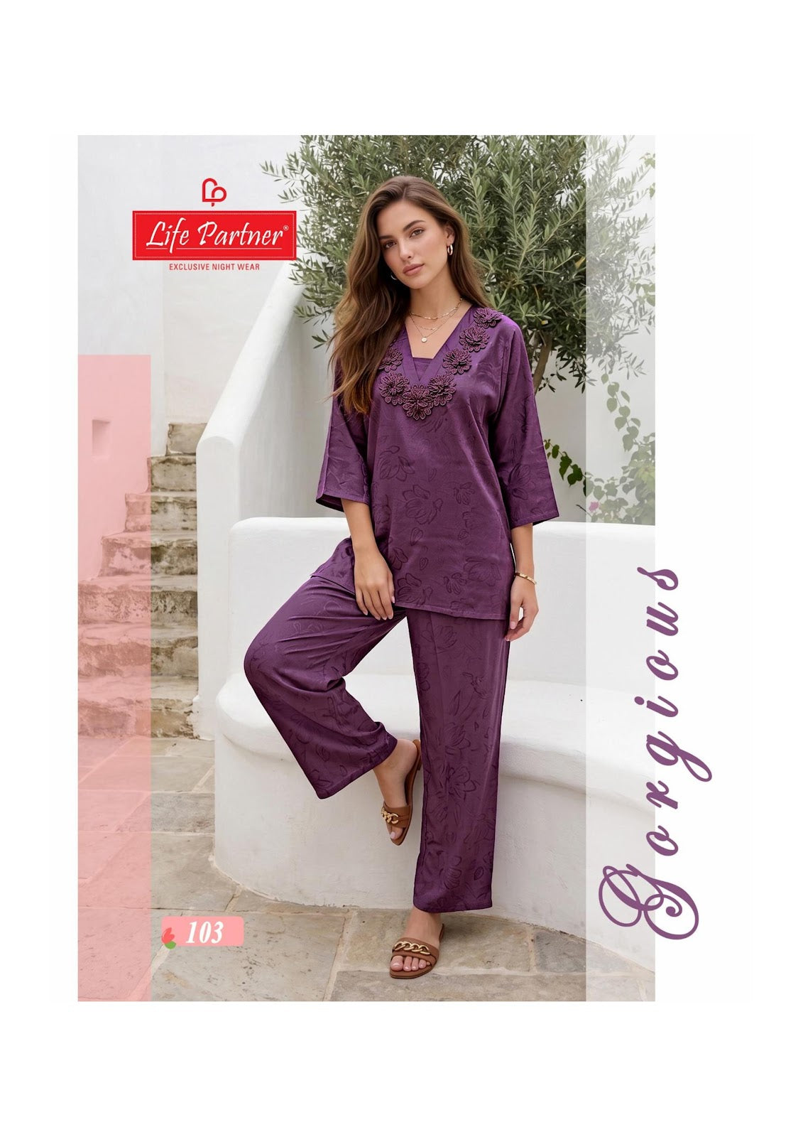 Design 13 Kurta Style Life Partner Jacquard Co Ord Set Exporter Gujarat