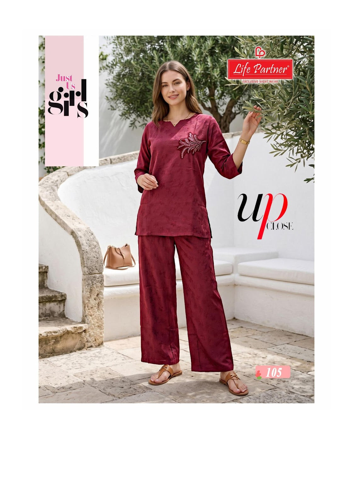 Design 13 Kurta Style Life Partner Jacquard Co Ord Set Exporter Gujarat
