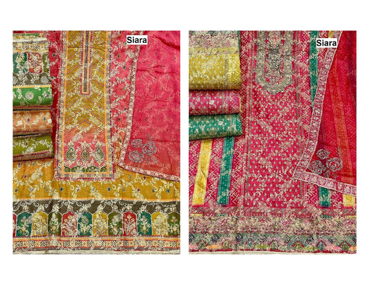 Design 1407 Siara Viscose Simmer Salwar Suits Exporter