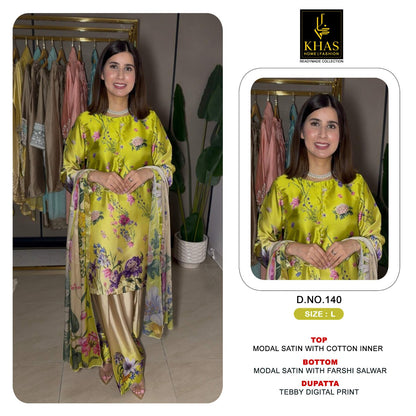 Design 140 To 152 Khas Modal Satin Pakistani Readymade Suits Exporter Gujarat