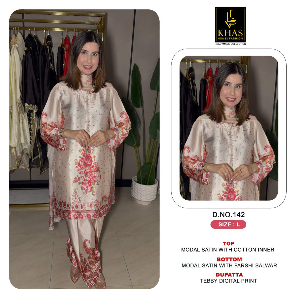 Design 140 To 152 Khas Modal Satin Pakistani Readymade Suits Exporter Gujarat