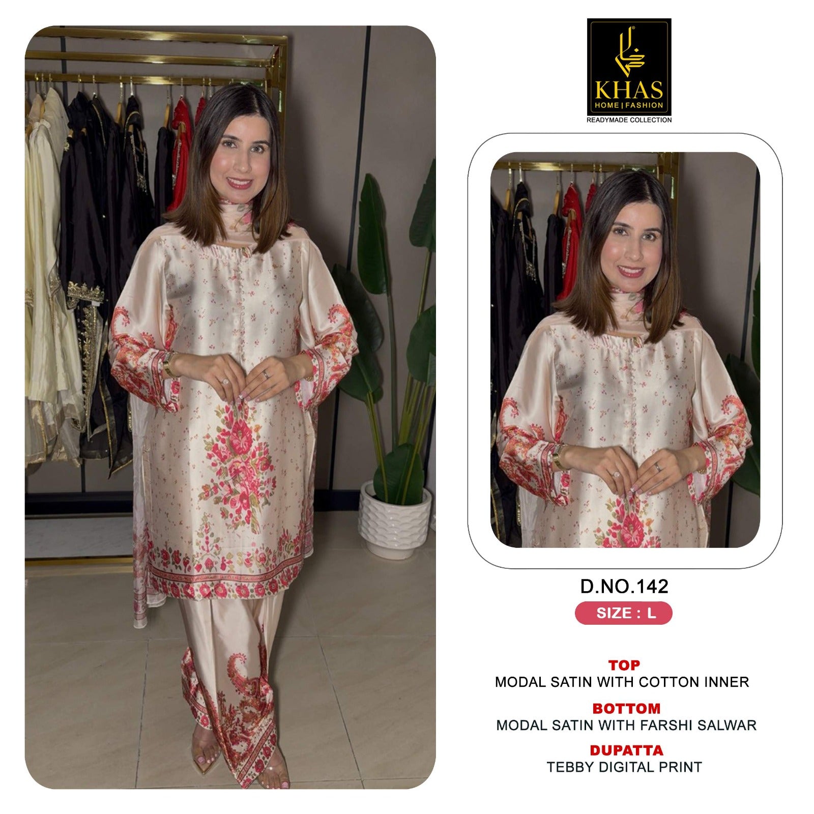 Design 140 To 152 Khas Modal Satin Pakistani Readymade Suits Exporter Gujarat