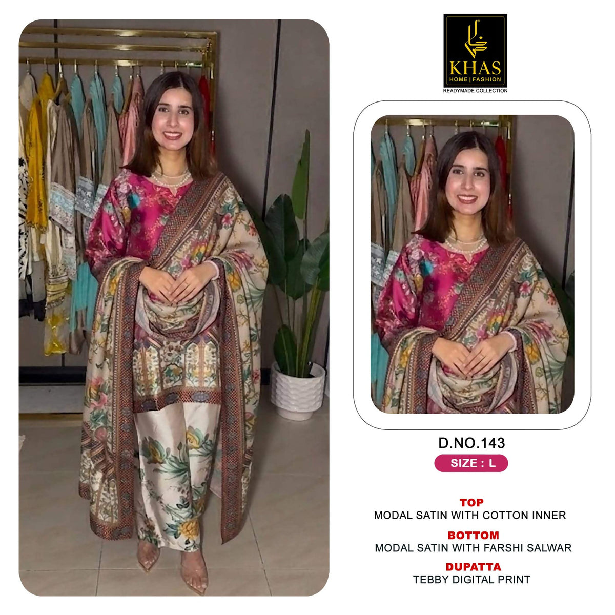 Design 140 To 152 Khas Modal Satin Pakistani Readymade Suits Exporter Gujarat