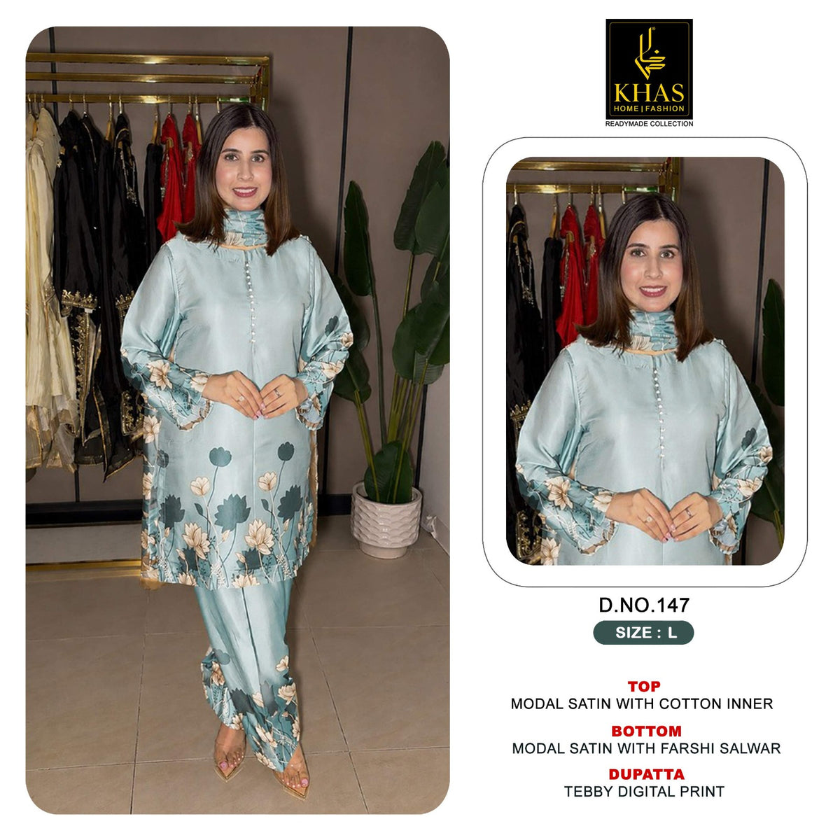 Design 140 To 152 Khas Modal Satin Pakistani Readymade Suits Exporter Gujarat