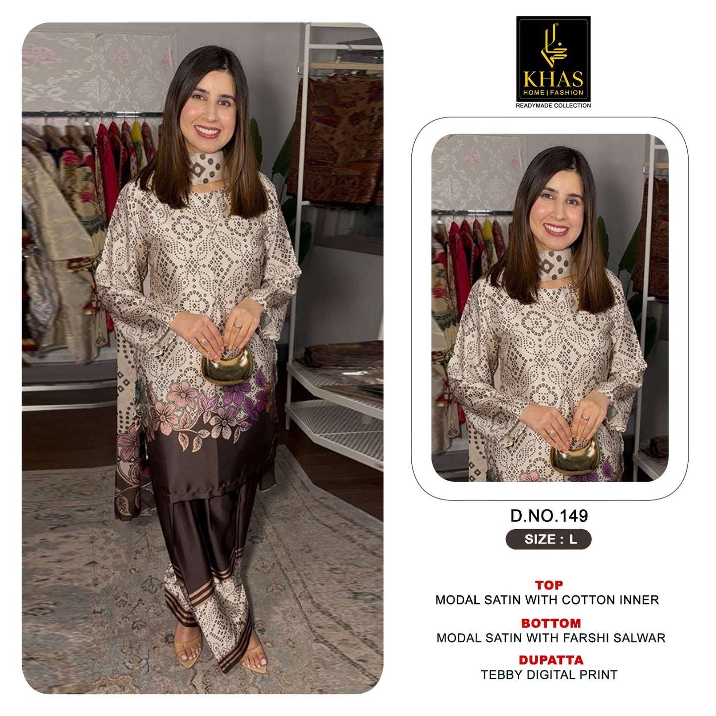 Design 140 To 152 Khas Modal Satin Pakistani Readymade Suits Exporter Gujarat