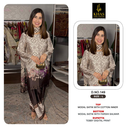 Design 140 To 152 Khas Modal Satin Pakistani Readymade Suits Exporter Gujarat