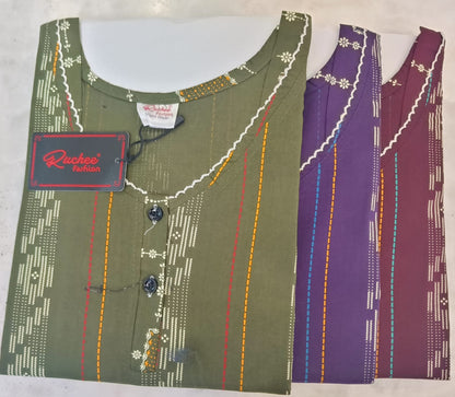 डिज़ाइन 150325 रुची फैशन नाइट गाउन सप्लायर गुजरात