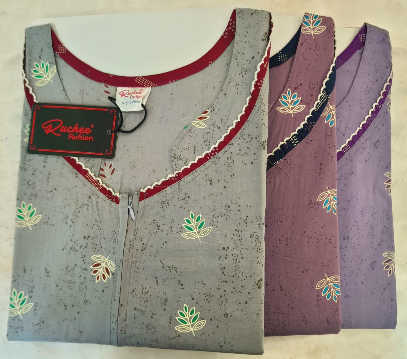 डिज़ाइन 150325 रुची फैशन नाइट गाउन सप्लायर गुजरात