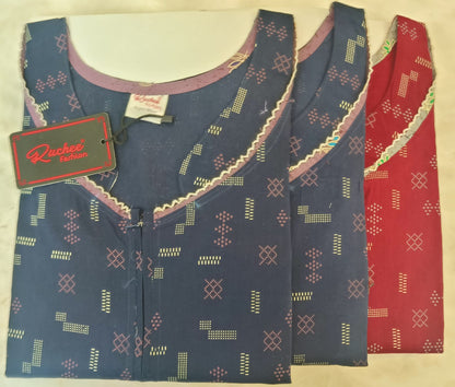 डिज़ाइन 150325 रुची फैशन नाइट गाउन सप्लायर गुजरात