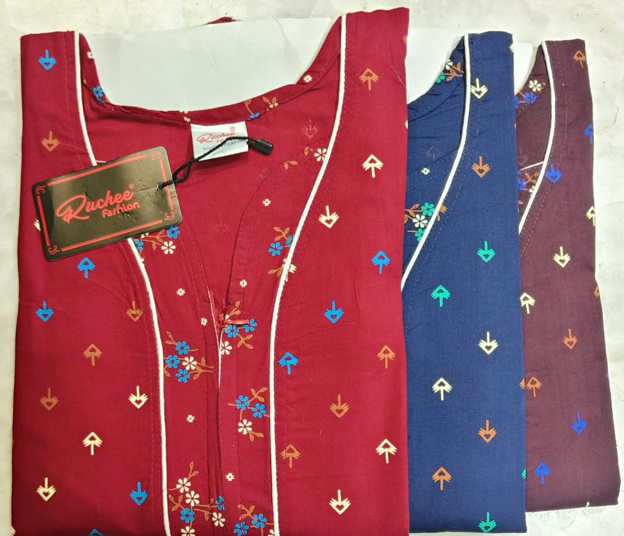 डिज़ाइन 150325 रुची फैशन नाइट गाउन सप्लायर गुजरात