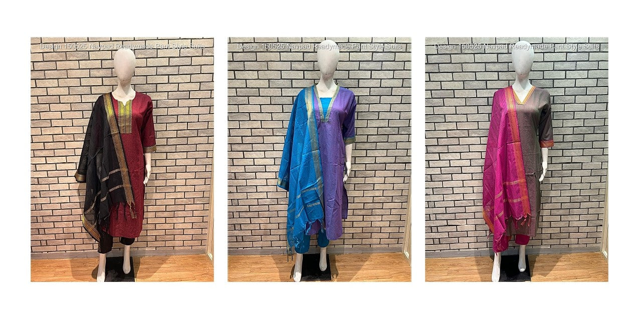 Design 150525 Navpad Bhagalpuri Readymade Pant Style Suits Wholesaler Ahmedabad