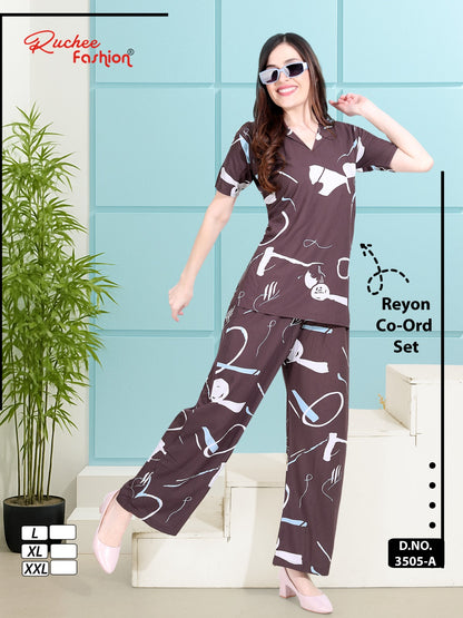 Design 150725 Ruchee Fashion Rayon Co Ord Set Wholesale Price