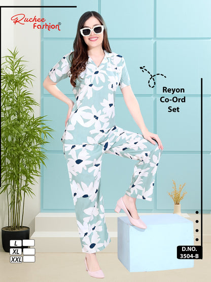 Design 150725 Ruchee Fashion Rayon Co Ord Set Wholesale Price