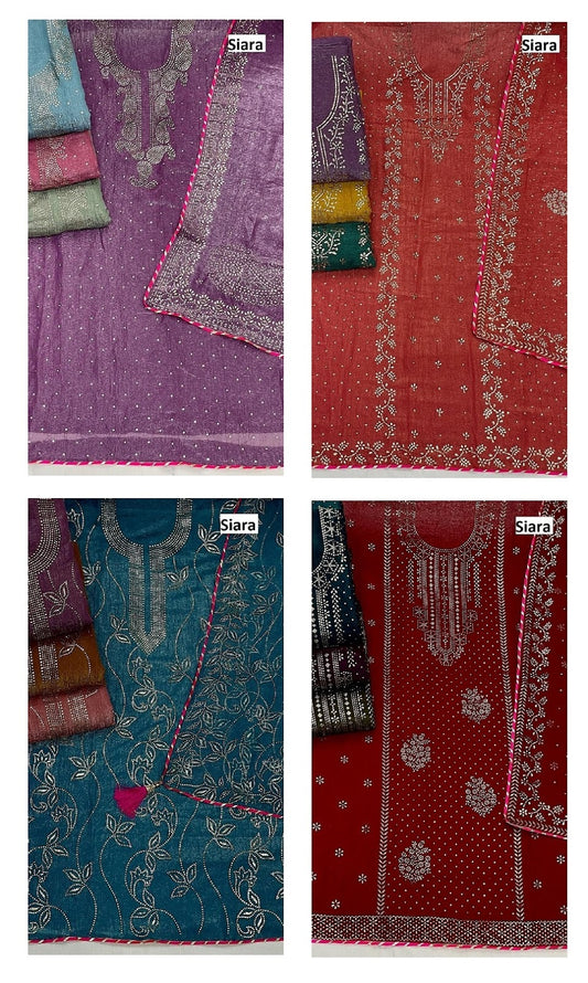 Design 1509 Siara Chiffon Salwar Suits Supplier Gujarat