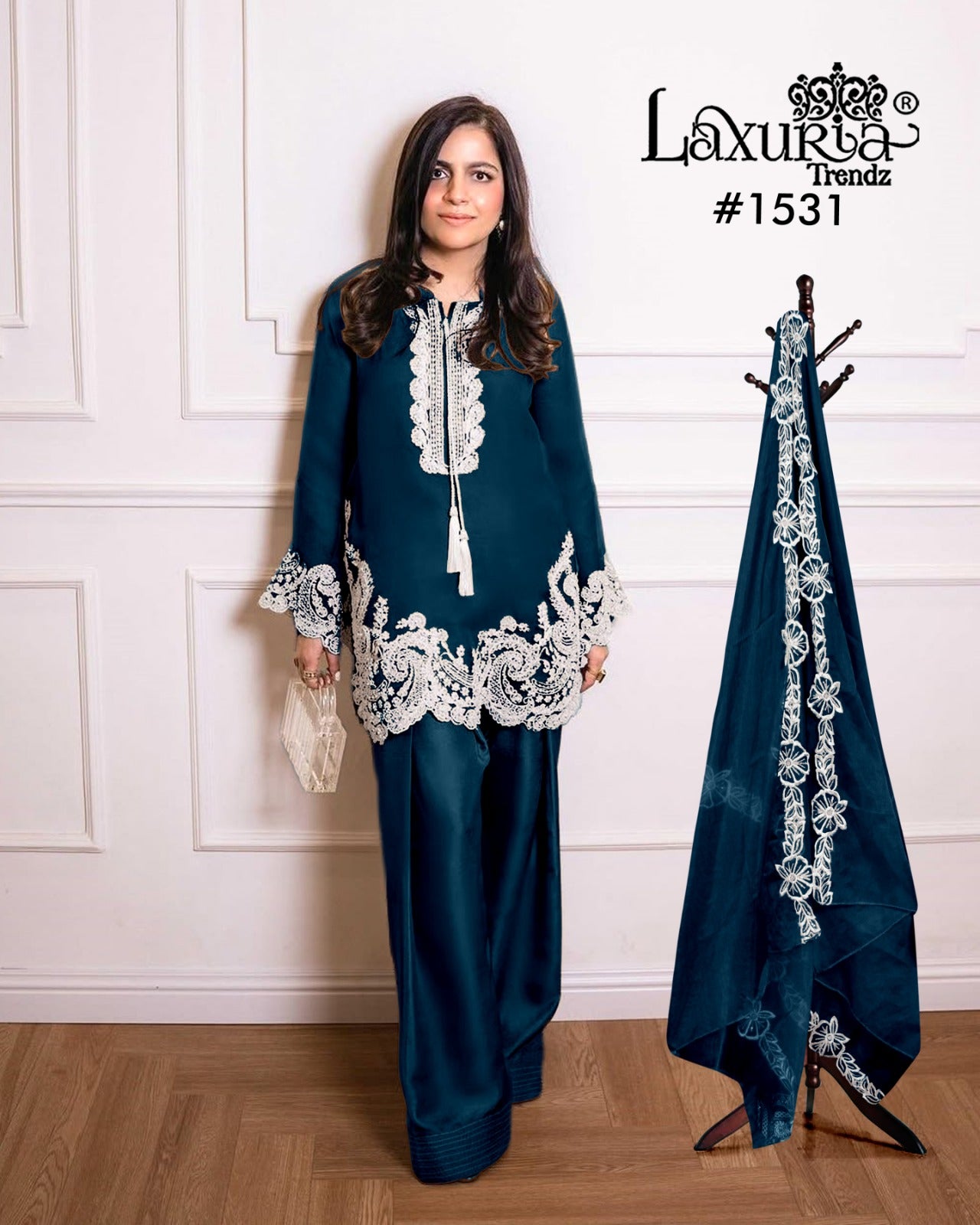 Design 1531 Plus Size Laxuria Trendz Vichitra Pakistani Readymade Suits Manufacturer Ahmedabad