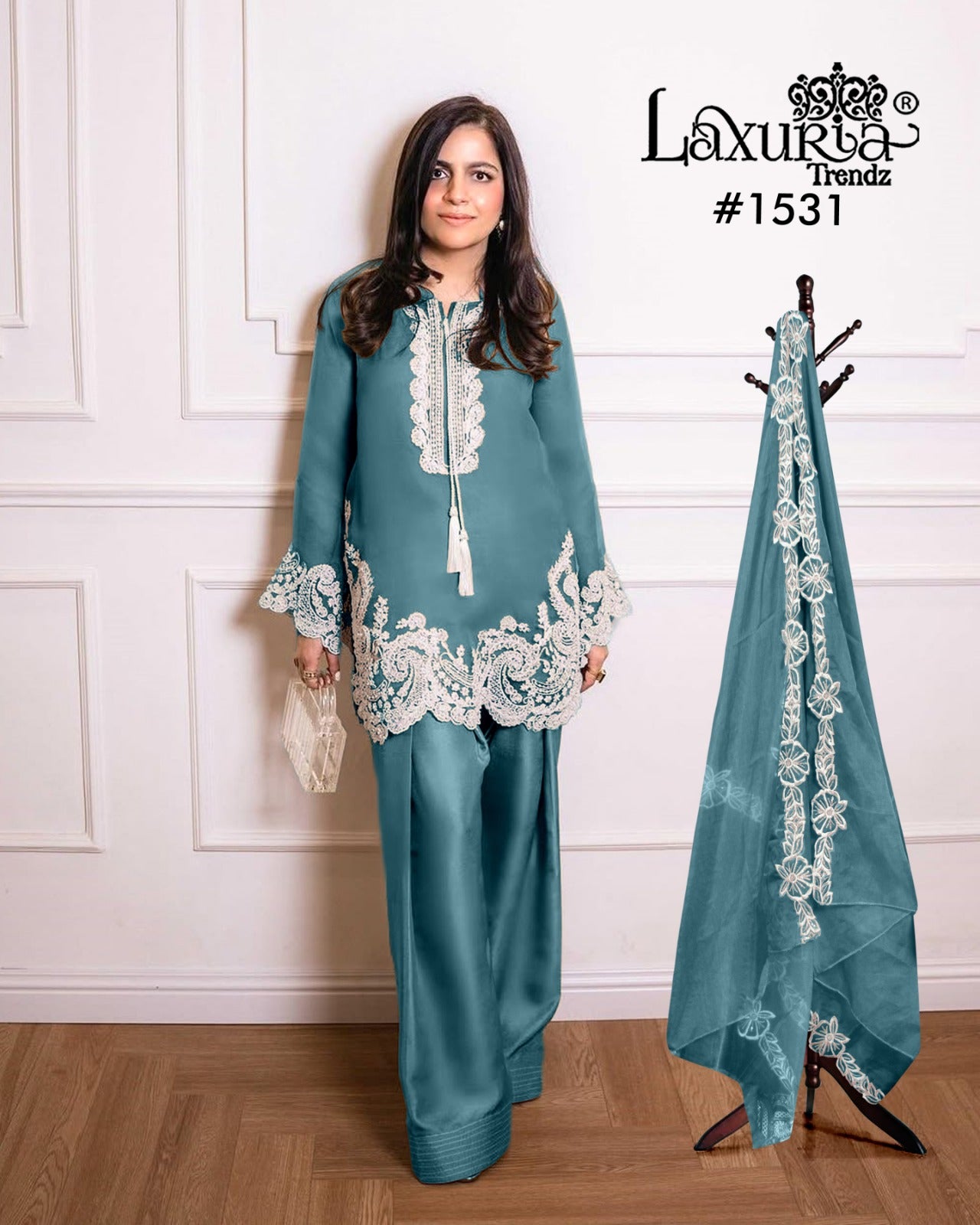 Design 1531 Plus Size Laxuria Trendz Vichitra Pakistani Readymade Suits Manufacturer Ahmedabad