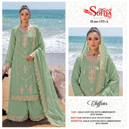 Design 153 Sofiya Chiffon Pakistani Salwar Suits Wholesaler