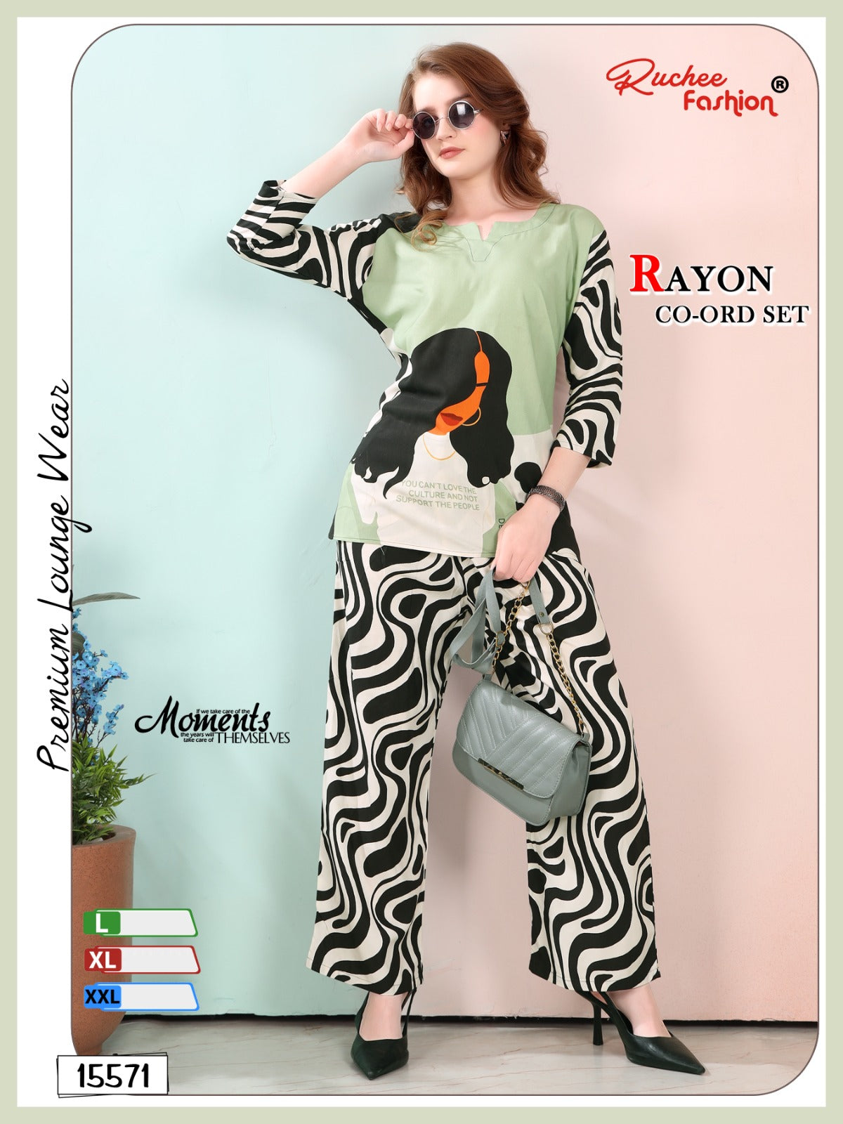 Design 15571-15574 Ruchee Fashion Rayon Co Ord Set Wholesaler Gujarat