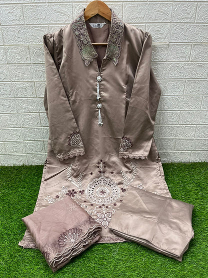 Design 1567 Laxuria Trendz Satin Pakistani Readymade Suits Exporter India