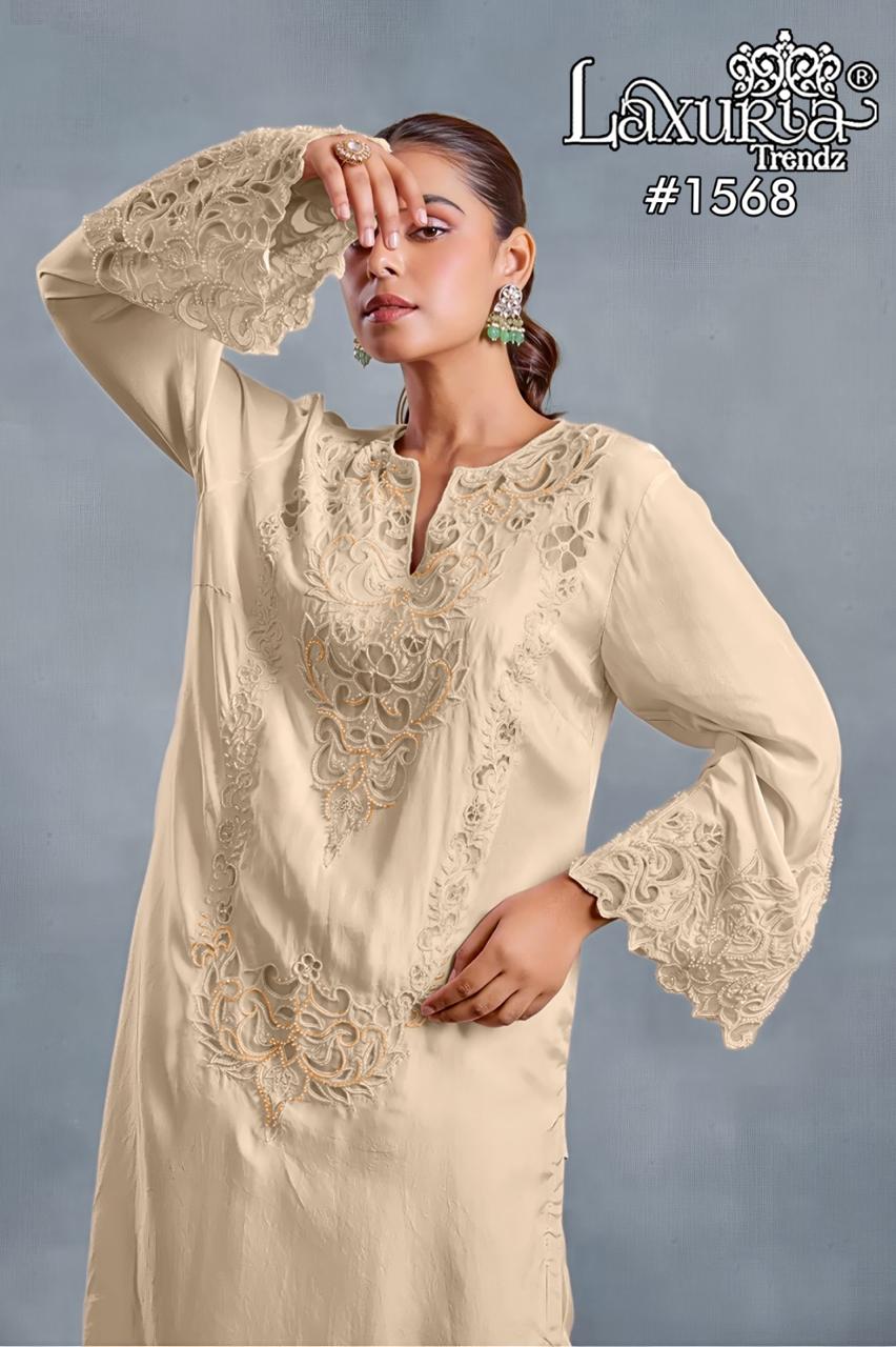 Design 1568 Laxuria Trendz Imported Pakistani Readymade Suits Exporter Ahmedabad